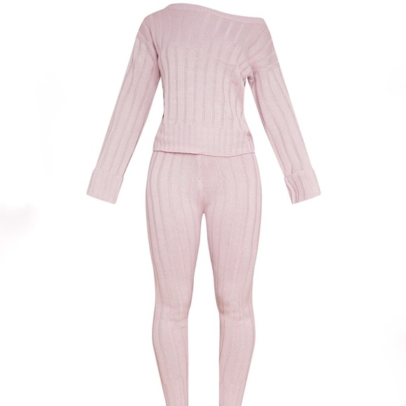 Mauve Sweater Legging Lounge Set - Picture 3 of 5